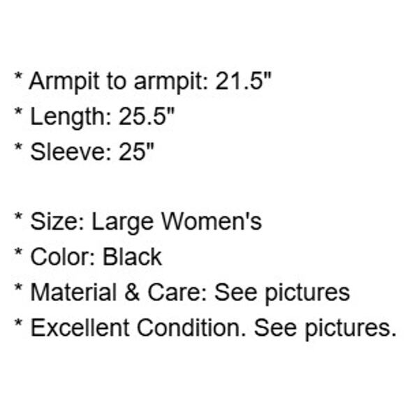 Jones NY Top Womens Large Black Cotton Shirt Semi Sheer Pockets Blouse Preppy - Picture 4 of 16